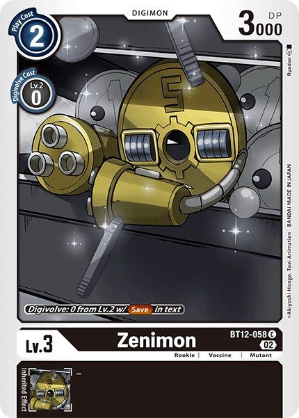 Zenimon BT12-058 [ Inglese / Giapponese ]