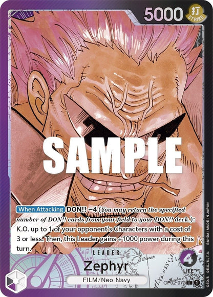 Zephyr OP02-072 [ Inglese / Giapponese / Francese / Cinese Semplificato ]