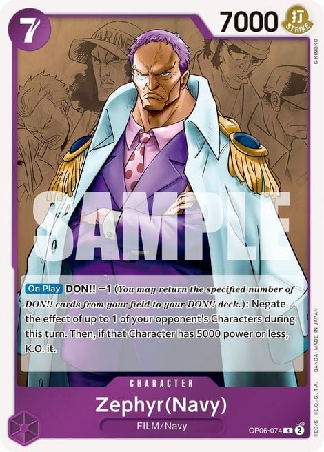 Zephyr OP06-074 [ Inglese / Giapponese / Francese / Cinese Semplificato ]
