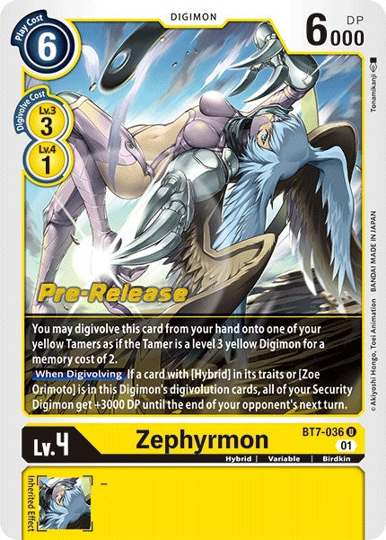Zephyrmon BT7-036 [ Inglese / Giapponese ]