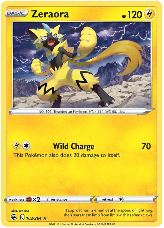 Zeraora - Colpo Fusione 102/264 [ Italiano / Inglese ]