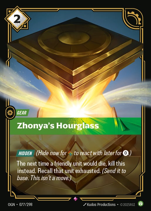 Zhonya's Hourglass (RARE) [ Inglese / Cinese Semplificato ]