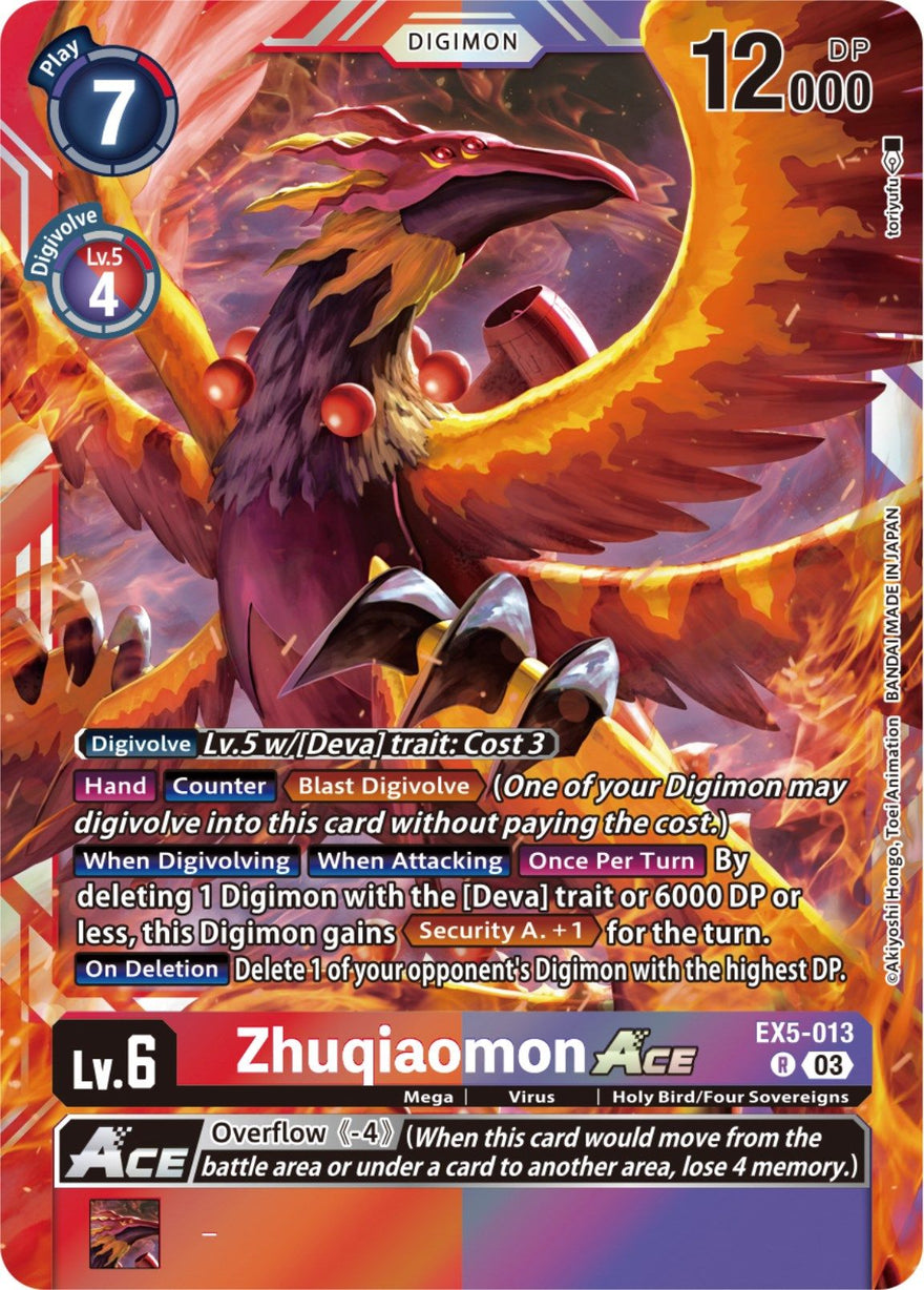 Zhuqiaomon Ace EX5-013 [ Inglese / Giapponese ]