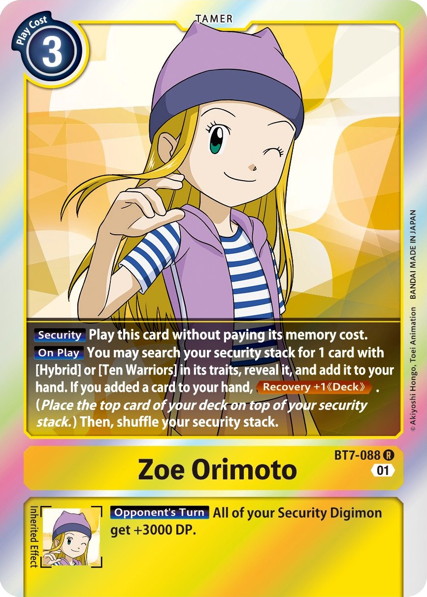 Zoe Orimoto BT7-088 [ Inglese / Giapponese ]