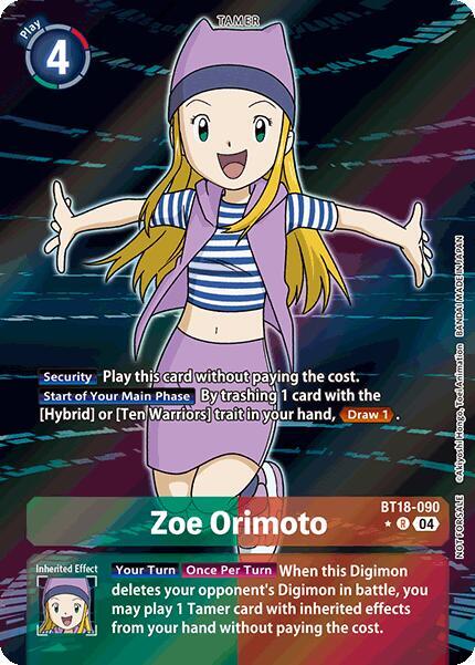 Zoe Orimoto BT18-090 [ Inglese / Giapponese ]