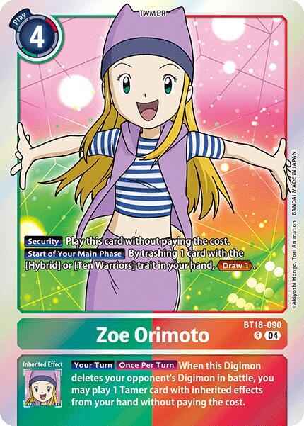 Zoe Orimoto BT18-090 [ Inglese / Giapponese ]