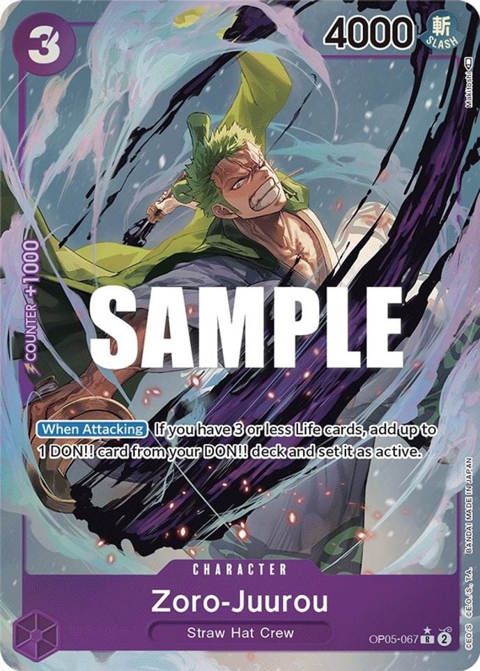 Zoro-Juurou OP05-067 [ Inglese / Giapponese / Francese / Cinese Semplificato ]