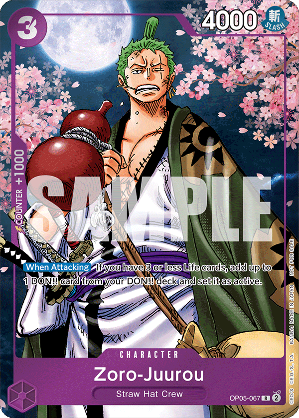 Zoro-Juurou OP05-067 [ Inglese / Giapponese / Francese / Cinese Semplificato ]