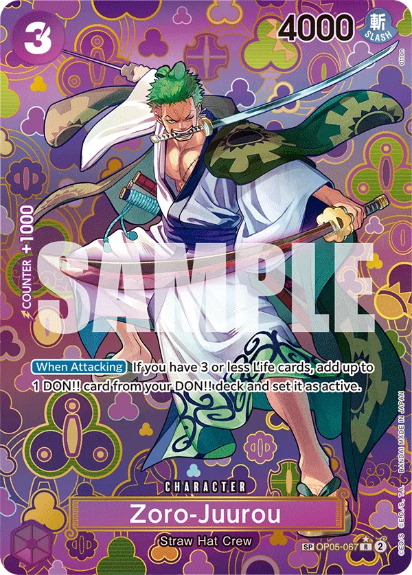 Zoro-Juurou OP05-067 [ Inglese / Giapponese / Francese / Cinese Semplificato ]