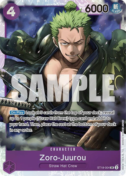 Zoro-Juurou ST18-004 [ Inglese / Giapponese / Francese / Cinese Semplificato ]
