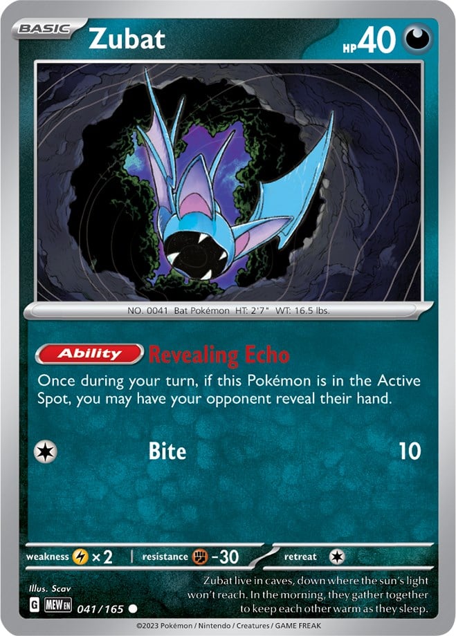 Zubat - 151 041/165 [ Italiano / Inglese ]