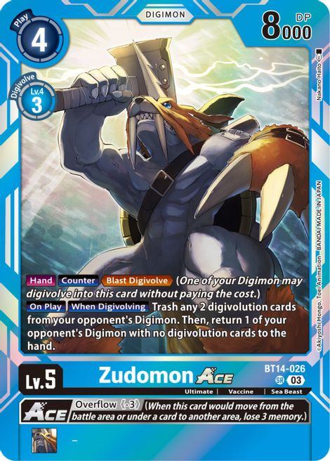 Zudomon Ace BT14-026 [ Inglese / Giapponese ]