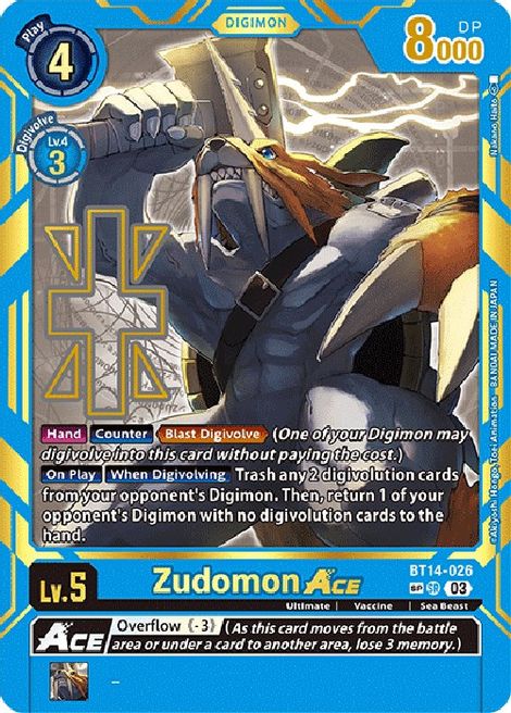 Zudomon Ace BT14-026 [ Inglese / Giapponese ]